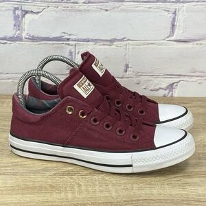 Converse Chuck Taylor All Star Madison Maroon Sneakers Women's 7 Burgundy Shoes
